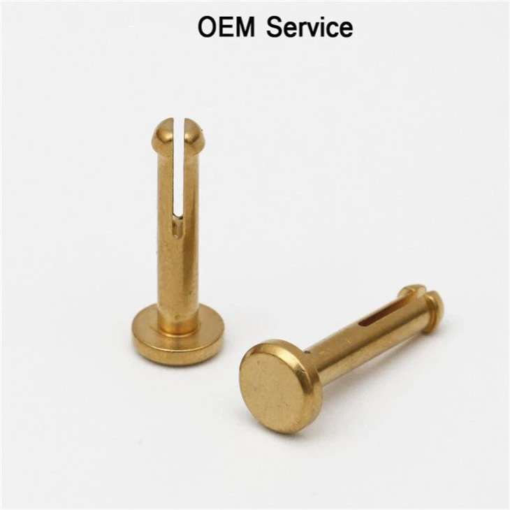 Brass CNC Machining Rivets Fasteners